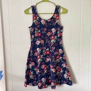 h&M flowered a-line dress